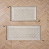 image:imageLaura Ashley All Loop Tufted 3x5 Washable SkidResistant Accent Rug  Ivory MarwoodIsla Twotone LinenIvory