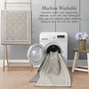 image:imageLaura Ashley All Loop Tufted 3x5 Washable SkidResistant Accent Rug  Ivory MarwoodIsla Twotone LinenIvory