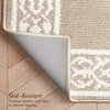 image:imageLaura Ashley All Loop Tufted 3x5 Washable SkidResistant Accent Rug  Ivory MarwoodLorreta Twotone BerberIvory