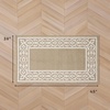 image:imageLaura Ashley All Loop Tufted 3x5 Washable SkidResistant Accent Rug  Ivory MarwoodLorreta Twotone BerberIvory