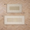 image:imageLaura Ashley All Loop Tufted 3x5 Washable SkidResistant Accent Rug  Ivory MarwoodLorreta Twotone BerberIvory