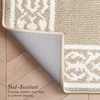 image:imageLaura Ashley All Loop Tufted 3x5 Washable SkidResistant Accent Rug  Ivory MarwoodLorreta Twotone BerberIvory