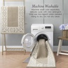 image:imageLaura Ashley All Loop Tufted 3x5 Washable SkidResistant Accent Rug  Ivory MarwoodLorreta Twotone BerberIvory