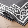 image:imageLaura Ashley All Loop Tufted 3x5 Washable SkidResistant Accent Rug  Ivory MarwoodLorreta Twotone Dark GreyIvory
