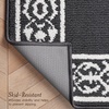image:imageLaura Ashley All Loop Tufted 3x5 Washable SkidResistant Accent Rug  Ivory MarwoodLorreta Twotone Dark GreyIvory