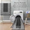 image:imageLaura Ashley All Loop Tufted 3x5 Washable SkidResistant Accent Rug  Ivory MarwoodLorreta Twotone Dark GreyIvory
