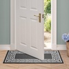 image:imageLaura Ashley All Loop Tufted 3x5 Washable SkidResistant Accent Rug  Ivory MarwoodLorreta Twotone Dark GreyIvory