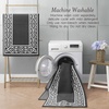 image:imageLaura Ashley All Loop Tufted 3x5 Washable SkidResistant Accent Rug  Ivory MarwoodLorreta Twotone Dark GreyIvory