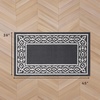 image:imageLaura Ashley All Loop Tufted 3x5 Washable SkidResistant Accent Rug  Ivory MarwoodLorreta Twotone Dark GreyIvory