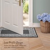 image:imageLaura Ashley All Loop Tufted 3x5 Washable SkidResistant Accent Rug  Ivory MarwoodLorreta Twotone Dark GreyIvory
