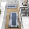 image:imageLaura Ashley All Loop Tufted 3x5 Washable SkidResistant Accent Rug  Ivory MarwoodLorreta Twotone Dusty NavyIvory