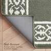 image:imageLaura Ashley All Loop Tufted 3x5 Washable SkidResistant Accent Rug  Ivory MarwoodLorreta Twotone IvorySage