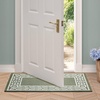 image:imageLaura Ashley All Loop Tufted 3x5 Washable SkidResistant Accent Rug  Ivory MarwoodLorreta Twotone IvorySage