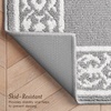 image:imageLaura Ashley All Loop Tufted 3x5 Washable SkidResistant Accent Rug  Ivory MarwoodLorreta Twotone Light GreyIvory