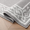 image:imageLaura Ashley All Loop Tufted 3x5 Washable SkidResistant Accent Rug  Ivory MarwoodLorreta Twotone Light GreyIvory