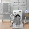image:imageLaura Ashley All Loop Tufted 3x5 Washable SkidResistant Accent Rug  Ivory MarwoodLorreta Twotone Light GreyIvory
