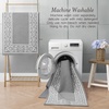 image:imageLaura Ashley All Loop Tufted 3x5 Washable SkidResistant Accent Rug  Ivory MarwoodLorreta Twotone Light GreyIvory
