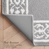 image:imageLaura Ashley All Loop Tufted 3x5 Washable SkidResistant Accent Rug  Ivory MarwoodLorreta Twotone Light GreyIvory