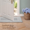 image:imageLaura Ashley All Loop Tufted 3x5 Washable SkidResistant Accent Rug  Ivory MarwoodLorreta Twotone Light GreyIvory