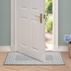 image:imageLaura Ashley All Loop Tufted 3x5 Washable SkidResistant Accent Rug  Ivory MarwoodLorreta Twotone Light GreyIvory