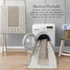 image:imageLaura Ashley All Loop Tufted 3x5 Washable SkidResistant Accent Rug  Ivory MarwoodLorreta Twotone LinenIvory