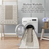 image:imageLaura Ashley All Loop Tufted 3x5 Washable SkidResistant Accent Rug  Ivory MarwoodLorreta Twotone LinenIvory