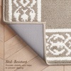 image:imageLaura Ashley All Loop Tufted 3x5 Washable SkidResistant Accent Rug  Ivory MarwoodLorreta Twotone LinenIvory