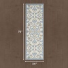 image:imageLaura Ashley All Loop Tufted 3x5 Washable SkidResistant Accent Rug  Ivory MarwoodMarwood Blue