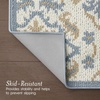 image:imageLaura Ashley All Loop Tufted 3x5 Washable SkidResistant Accent Rug  Ivory MarwoodMarwood Blue
