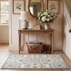 image:imageLaura Ashley All Loop Tufted 3x5 Washable SkidResistant Accent Rug  Ivory MarwoodMarwood Blue