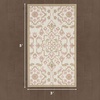 image:imageLaura Ashley All Loop Tufted 3x5 Washable SkidResistant Accent Rug  Ivory MarwoodMarwood Pink