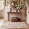 image:imageLaura Ashley All Loop Tufted 3x5 Washable SkidResistant Accent Rug  Ivory MarwoodMarwood Pink