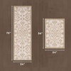 image:imageLaura Ashley All Loop Tufted 3x5 Washable SkidResistant Accent Rug  Ivory MarwoodMarwood Pink