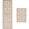 image:imageLaura Ashley All Loop Tufted 3x5 Washable SkidResistant Accent Rug  Ivory MarwoodMarwood Pink