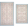 image:imageLaura Ashley Annecy Imagine Printed Chenille NonSlip Washable Rug Navy Multi 710x 10 Area RugChatsworth Ivory