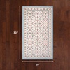 image:imageLaura Ashley Annecy Imagine Printed Chenille NonSlip Washable Rug Navy Multi 710x 10 Area RugChatsworth Ivory