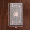 image:imageLaura Ashley Annecy Imagine Printed Chenille NonSlip Washable Rug Navy Multi 710x 10 Area RugVictora Navy
