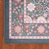 image:imageLaura Ashley Annecy Imagine Printed Chenille NonSlip Washable Rug Navy Multi 710x 10 Area RugVictora Navy