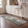 image:imageLaura Ashley Annecy Imagine Printed Chenille NonSlip Washable Rug Navy Multi 710x 10 Area RugVictora Navy