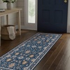 image:imageLaura Ashley Beige Multi Oastbrook Flowers Floral Machine Washable amp Slip Resistant 22 x 6 Runner RugAure Blue