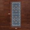 image:imageLaura Ashley Beige Multi Oastbrook Flowers Floral Machine Washable amp Slip Resistant 22 x 6 Runner RugAure Blue