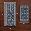 image:imageLaura Ashley Beige Multi Oastbrook Flowers Floral Machine Washable amp Slip Resistant 22 x 6 Runner RugAure Blue