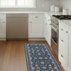 image:imageLaura Ashley Beige Multi Oastbrook Flowers Floral Machine Washable amp Slip Resistant 22 x 6 Runner RugAure Blue