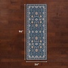 image:imageLaura Ashley Beige Multi Oastbrook Flowers Floral Machine Washable amp Slip Resistant 22 x 6 Runner RugAure Blue