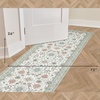 image:imageLaura Ashley Beige Multi Oastbrook Flowers Floral Machine Washable amp Slip Resistant 22 x 6 Runner RugBeige Aure Floral
