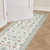 image:imageLaura Ashley Beige Multi Oastbrook Flowers Floral Machine Washable amp Slip Resistant 22 x 6 Runner RugBeige Aure Floral