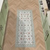image:imageLaura Ashley Beige Multi Oastbrook Flowers Floral Machine Washable amp Slip Resistant 22 x 6 Runner RugBeige Aure Floral