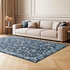 image:imageLaura Ashley Beige Multi Oastbrook Flowers Floral Machine Washable amp Slip Resistant 22 x 6 Runner RugDark Navy Aria Floral Border