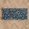 image:imageLaura Ashley Beige Multi Oastbrook Flowers Floral Machine Washable amp Slip Resistant 22 x 6 Runner RugDark Navy Aria Floral Border