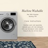 image:imageLaura Ashley Beige Multi Oastbrook Flowers Floral Machine Washable amp Slip Resistant 22 x 6 Runner RugDark Navy Aria Floral Border